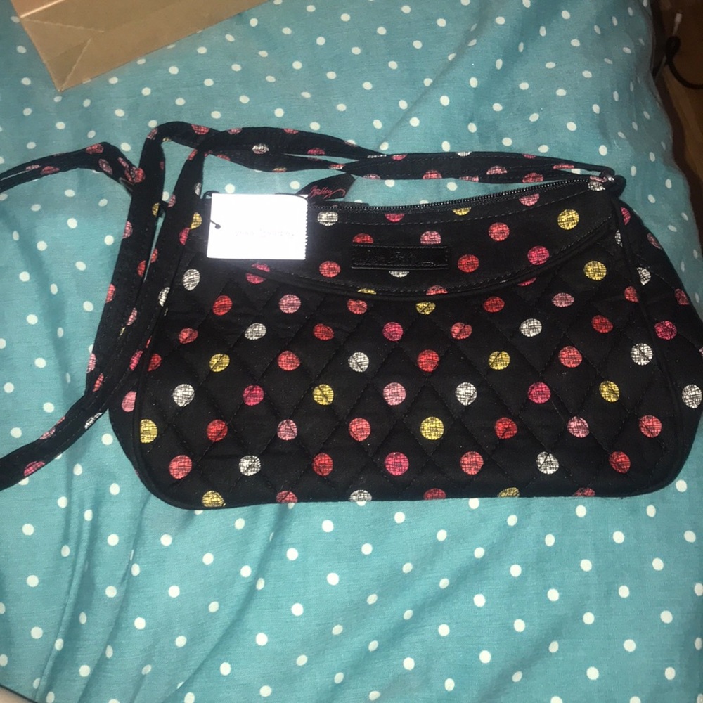 Vera Bradley little crossbody Havana dots